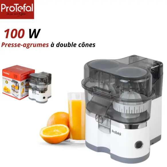 Protefal presse agrumes double cones 100W FE003B