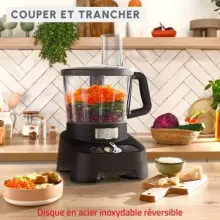 Moulinex Double Force, Robot multifonction, 1000 W, 28 fonctions FP821811